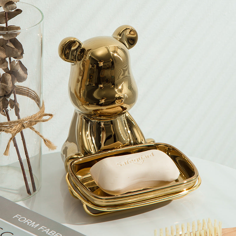 ceramic bear soap dish - MRSLM