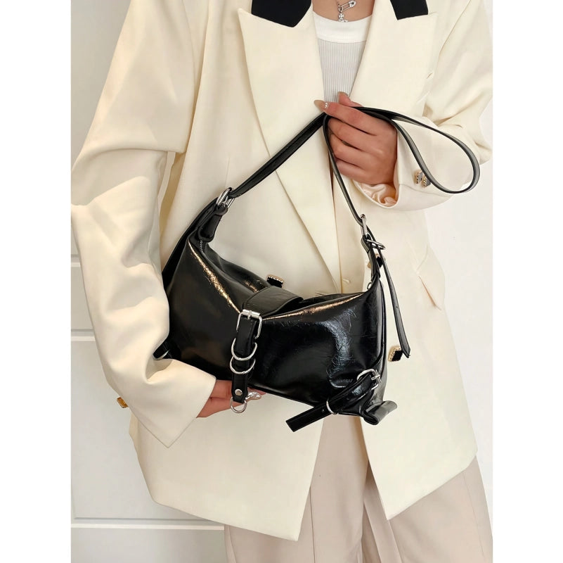 Stylish Solid Shoulder Bag