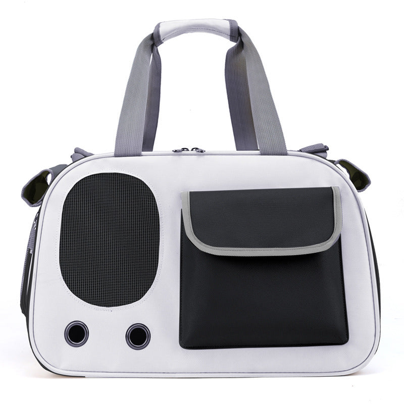 folding pet carrier bag for small dogs and cats, view 2 - MRSLM