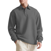 men's jacquard polo sweater, view 5 - MRSLM
