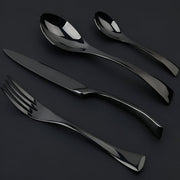 black rose stainless steel cutlery set, view 6 - MRSLM