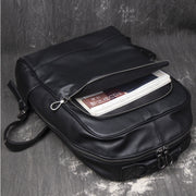 Men's leather backpack, view 4 - MRSLM