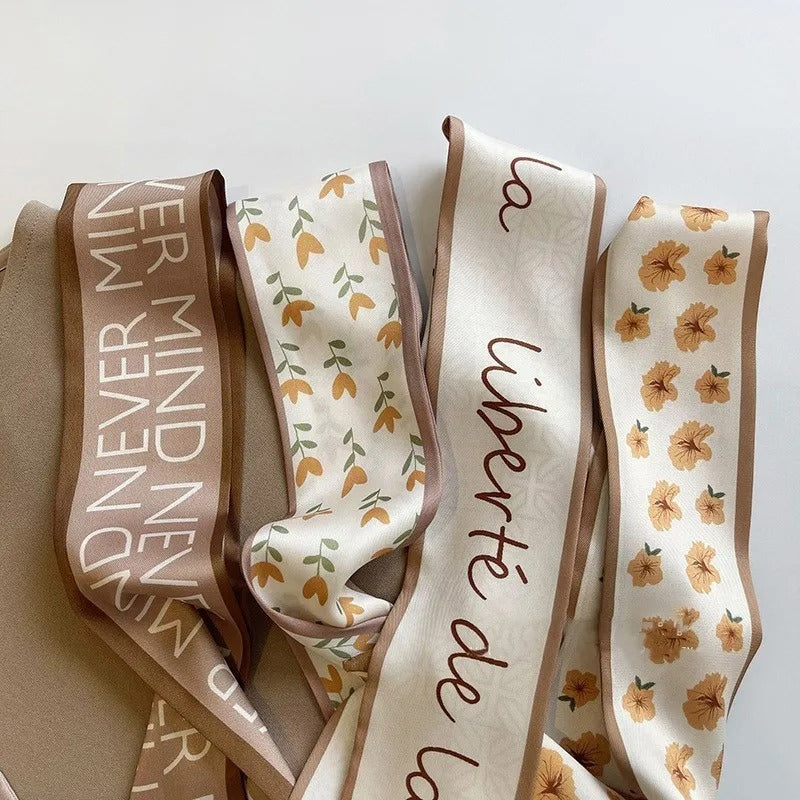 silk scarf hair band, view 8 - MRSLM