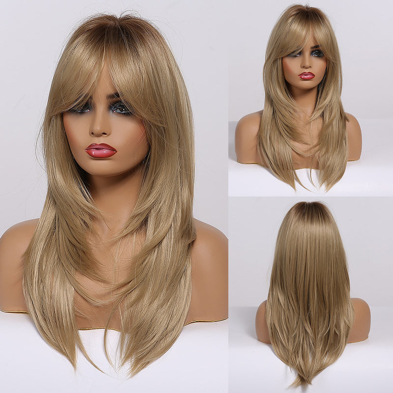 gradient straight wig with side bangs, view 10 - MRSLM