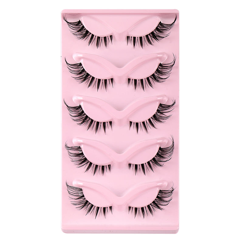 5 pair 3D cat eye fox eye lashes, view 16 - MRSLM
