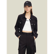 short black denim jacket, view 4 - MRSLM