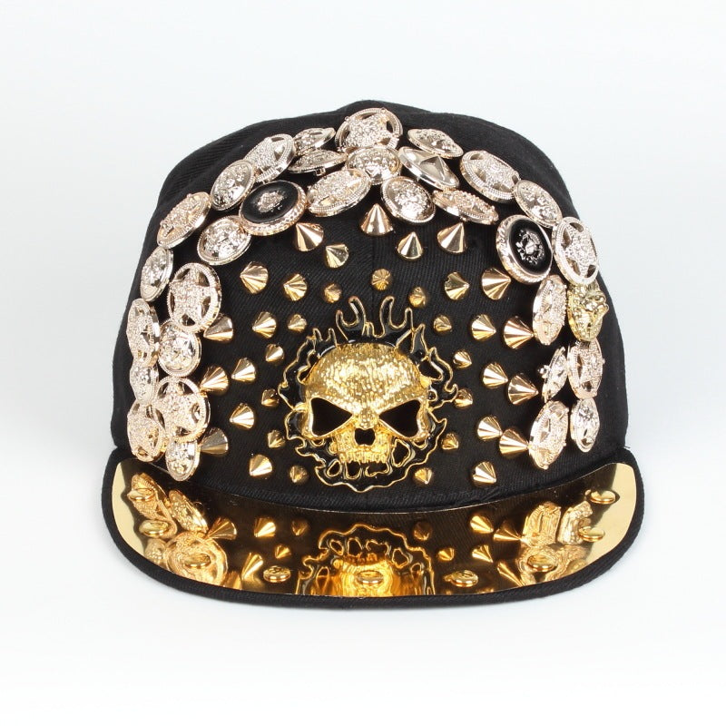 skull rivet baseball cap, view 5 - MRSLM