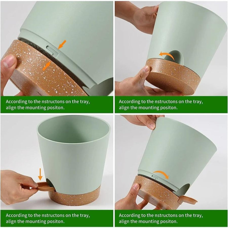 5-pack self-watering planters, view 5 - MRSLM