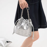 Cartoon embossed bucket bag, view 3 - MRSLM