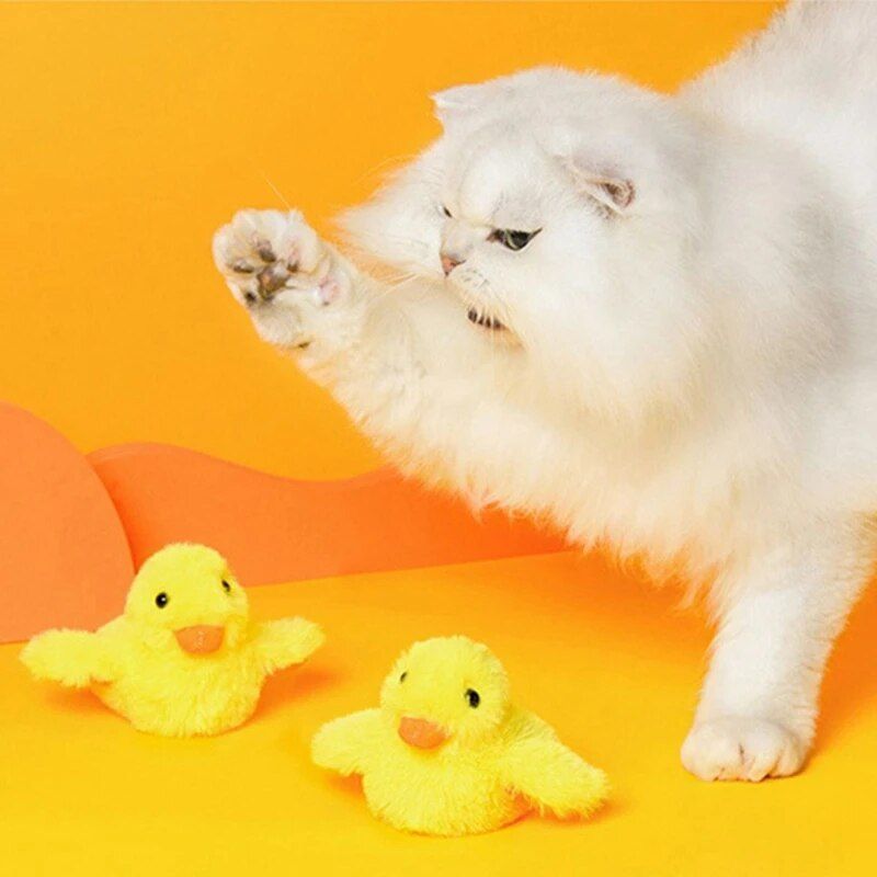 electric duck toy for cats, view 4 - MRSLM