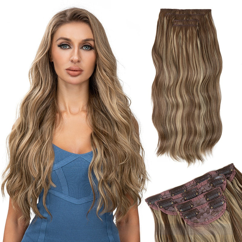 women's high-temperature fiber wig set, view 2 - MRSLM