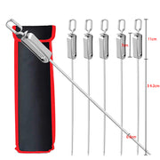 17-inch stainless steel kabob skewers, view 2 - MRSLM