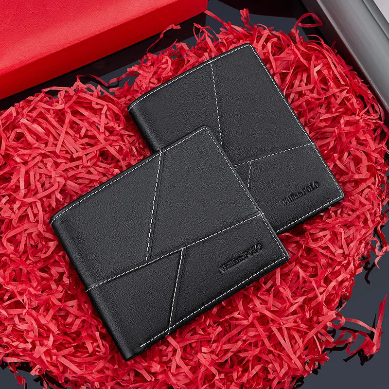 men's ultra-thin leather wallet, view 5 - MRSLM