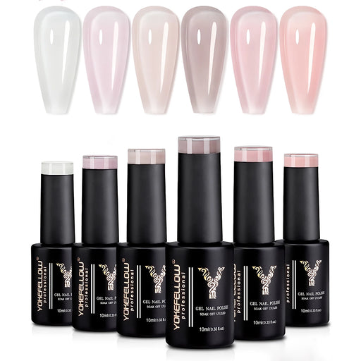 sheer pastel gel nail polish kit - MRSLM