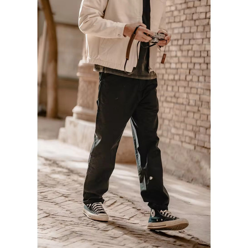 loose straight cargo pants for men, view 7 - MRSLM