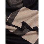 oversized wool plaid winter scarf, view 6 - MRSLM