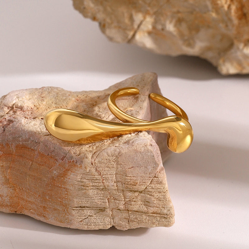 Water drop open ring, view 7 - MRSLM