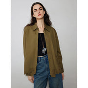 floral embroidered cotton blouse, view 3 - MRSLM