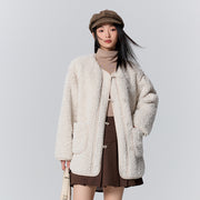 mid-length plush jacket, view 6 - MRSLM