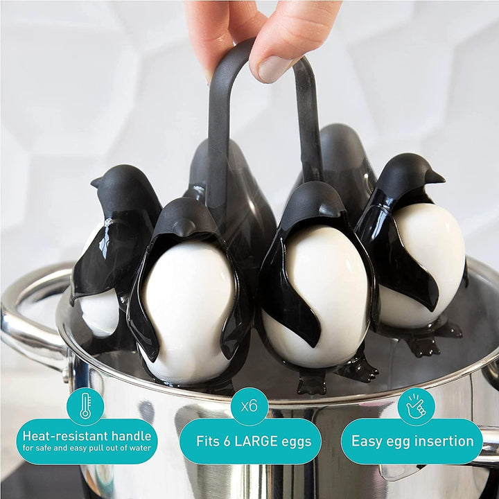 Charming Penguin-Shaped Multifunctional Egg Cooker and Storage Rack