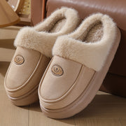 Men's suede plush-lined house slippers, view 7 - MRSLM