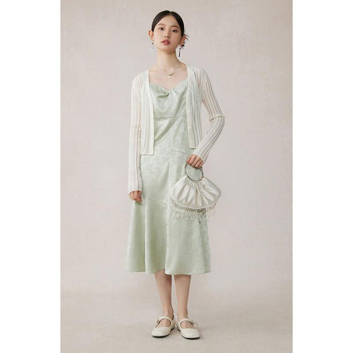 mint mambo midi dress, view 2 - MRSLM