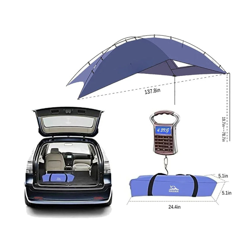 portable teardrop awning canopy, view 7 - MRSLM