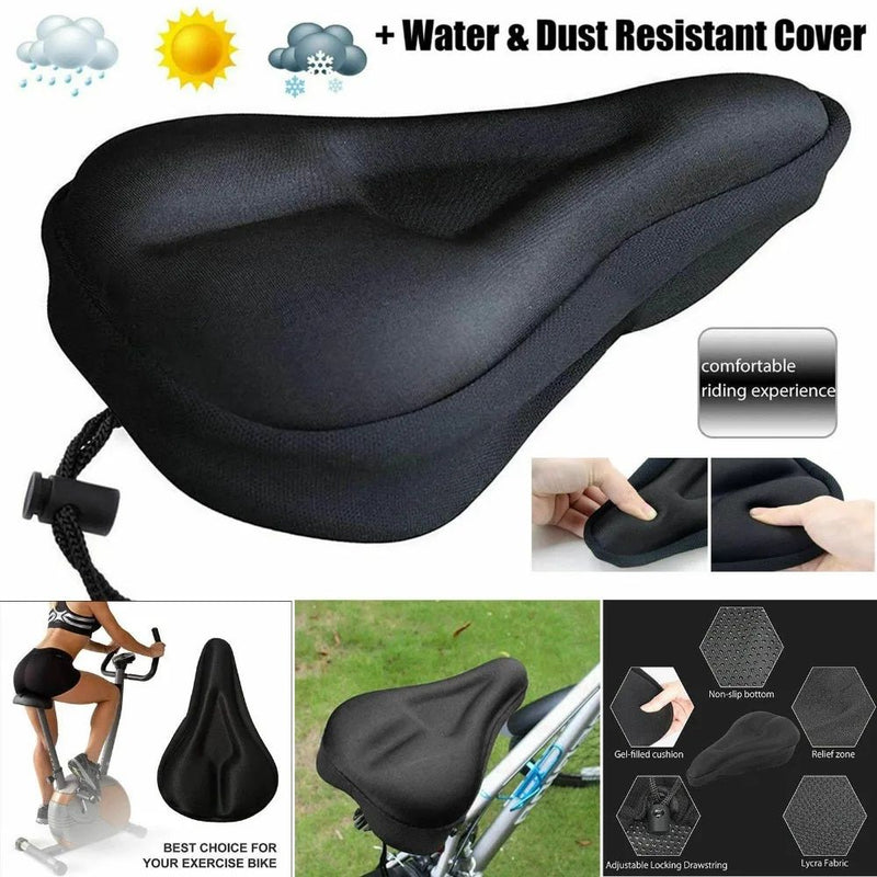 3d gel-padded bike seat cover, view 5 - MRSLM
