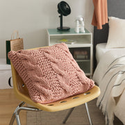 chunky knit throw pillow, view 2 - MRSLM