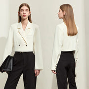 spring short blazer for women, view 2 - MRSLM