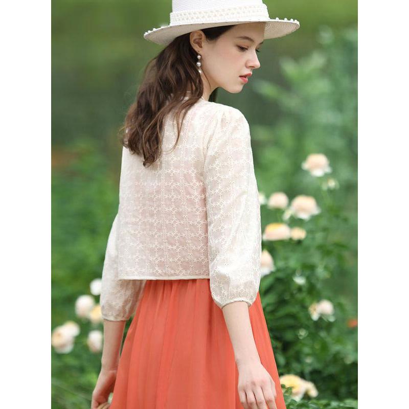 summer lace jacket, view 3 - MRSLM