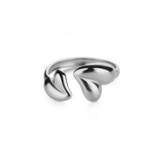 heart stainless steel adjustable ring, view 2 - MRSLM
