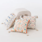 boho geometric tufted cushion cover, view 6 - MRSLM