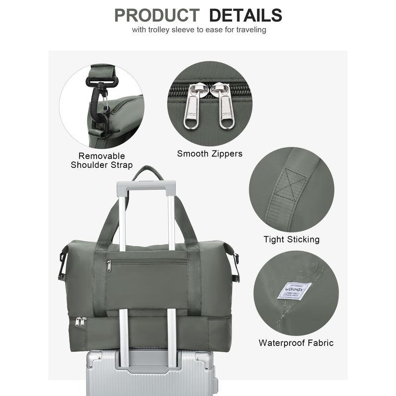 large expandable travel duffel bag, view 10 - MRSLM