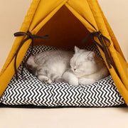 sunset yellow cat tent, view 5 - MRSLM