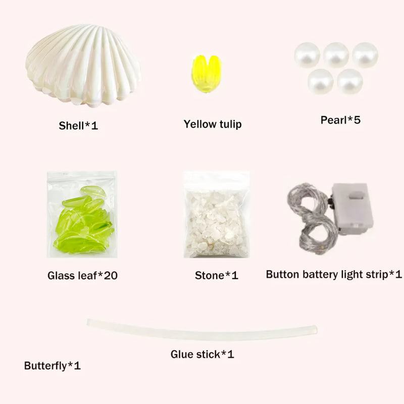 shell tulip night lamp, view 6 - MRSLM