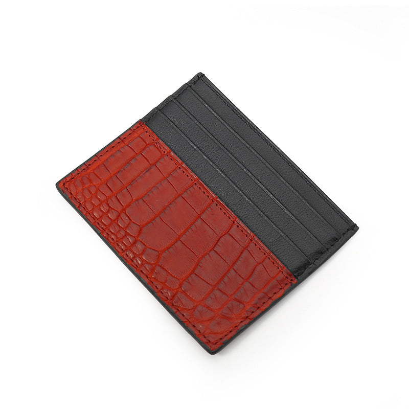 genuine leather card holder wallet, view 7 - MRSLM