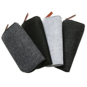 wool felt zipper glasses case, view 8 - MRSLM