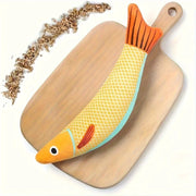 crinkle mackerel cat toy with catnip, view 12 - MRSLM
