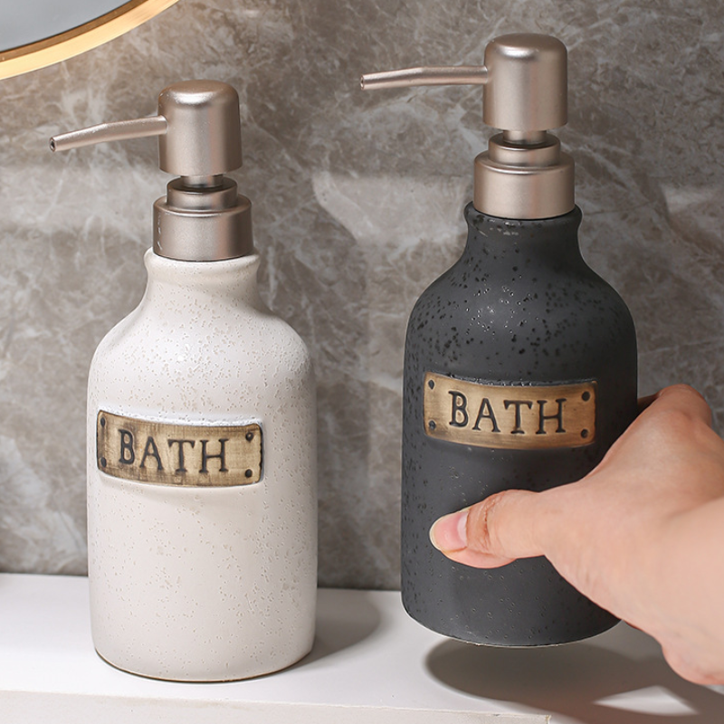 400ml vintage ceramic soap dispenser, view 6 - MRSLM