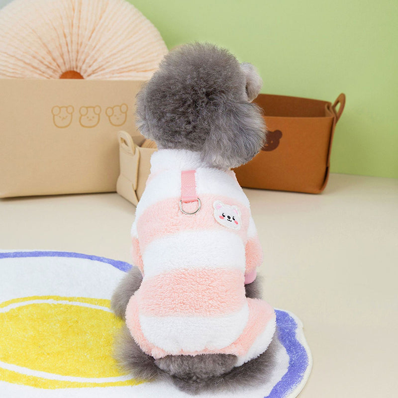 soft fleece pet pajamas, view 9 - MRSLM