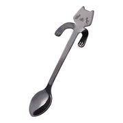 Cat-shaped stainless steel teaspoon, view 3 - MRSLM