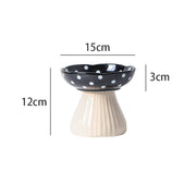 mushroom ceramic pet bowl, view 2 - MRSLM