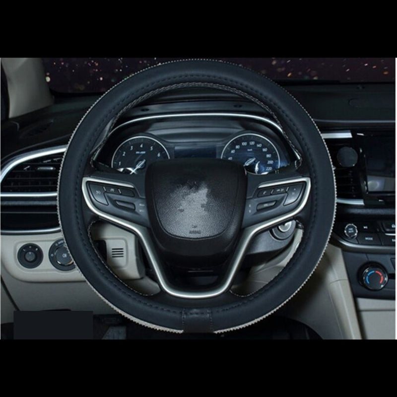 rhinestone steering wheel cover, view 8 - MRSLM