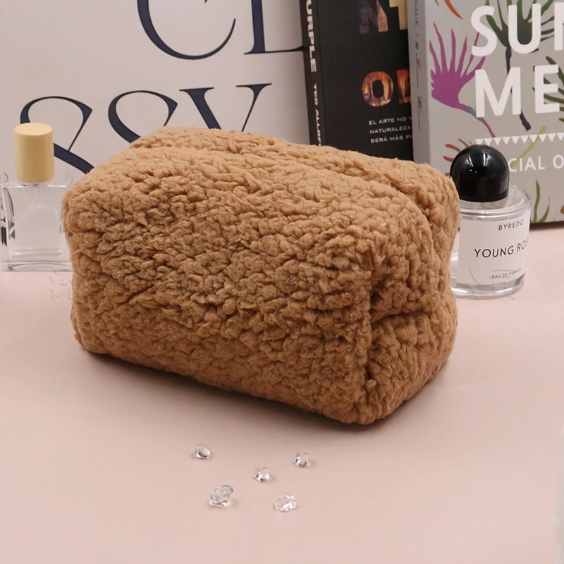 lambswool cosmetic bag, view 3 - MRSLM