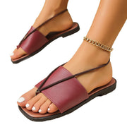 Flat flip-toe Roman sandals, view 5 - MRSLM