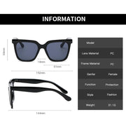 retro rectangle sunglasses, view 11 - MRSLM
