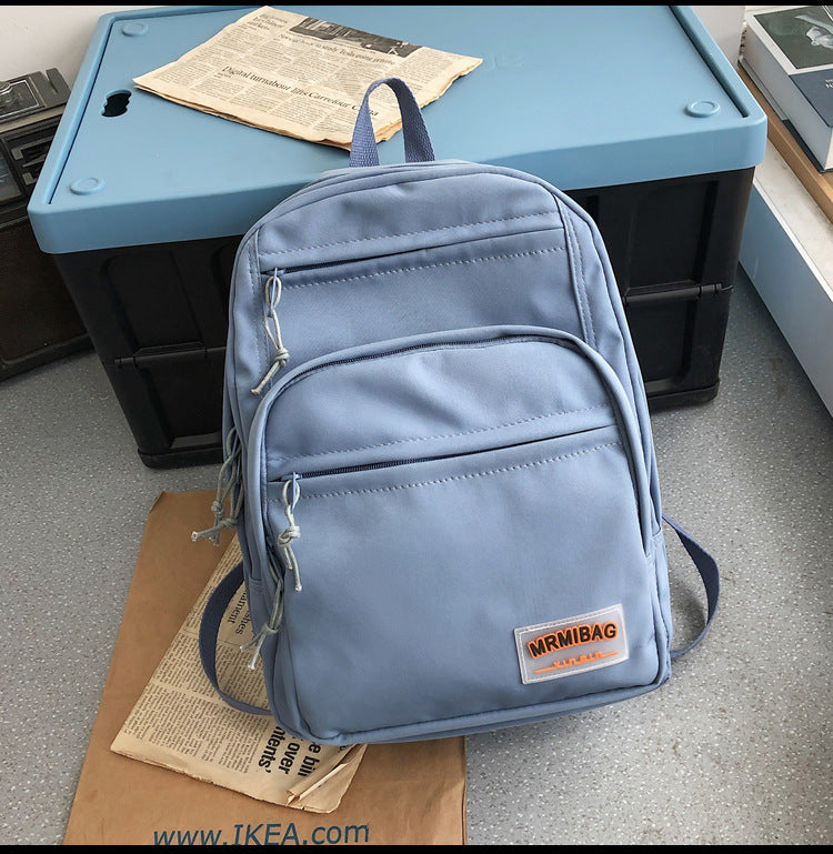 women's multi-layer nylon school backpack, view 6 - MRSLM