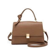 soft leather satchel handbag, view 3 - MRSLM