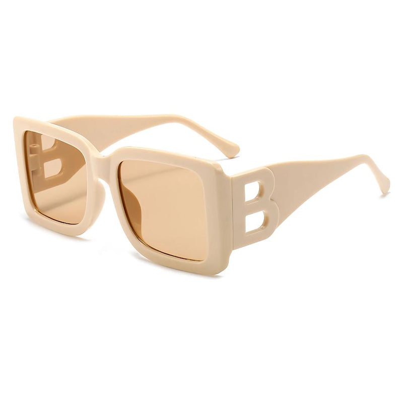 Oversized rectangular sunglasses, view 2 - MRSLM